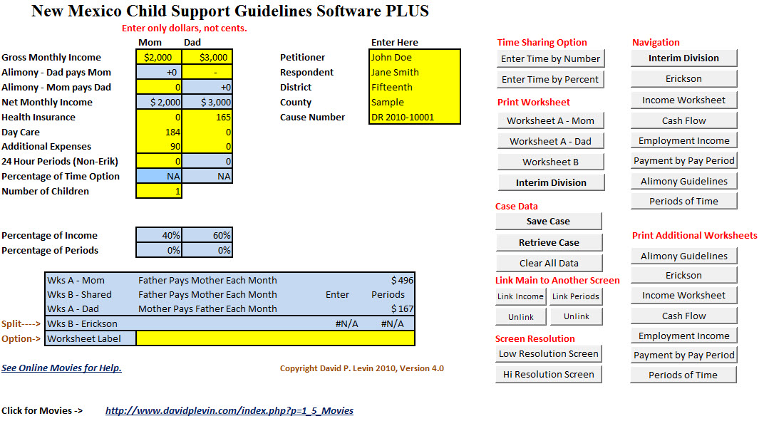 New Mexico Child Support Software